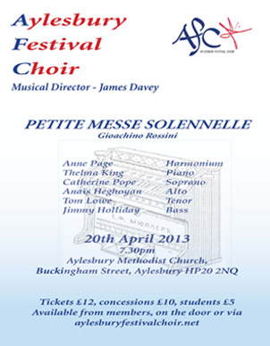 Petite Messe Solennelle - 20 April 2013